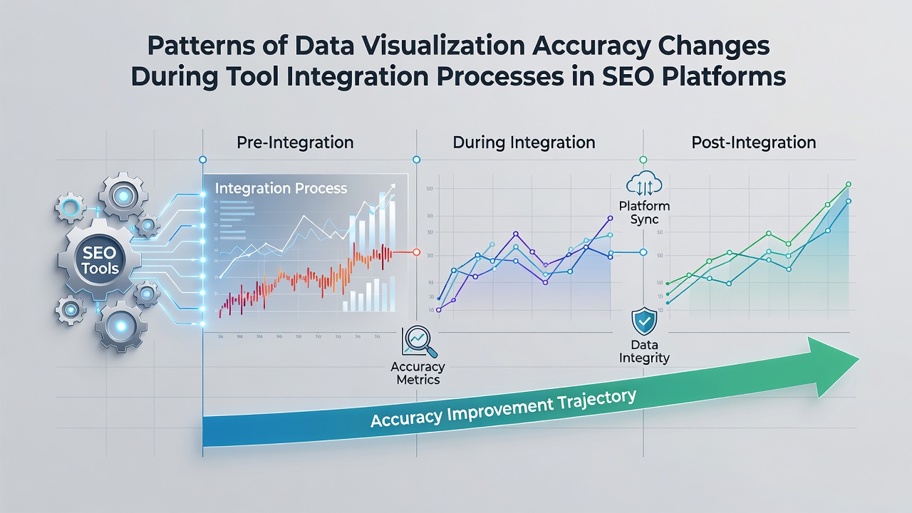 Dashboard screenshot displaying side-by-side comparison of SEO metric visualizations before and after schema alignment corrections