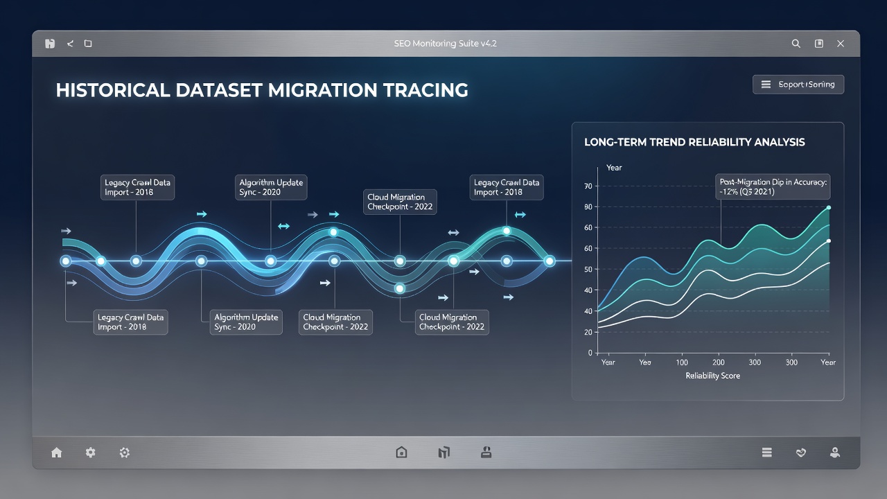 Tracing Historical Dataset Migrations in SEO Monitoring Suites and Their Effects on Long-Term Trend Reliability